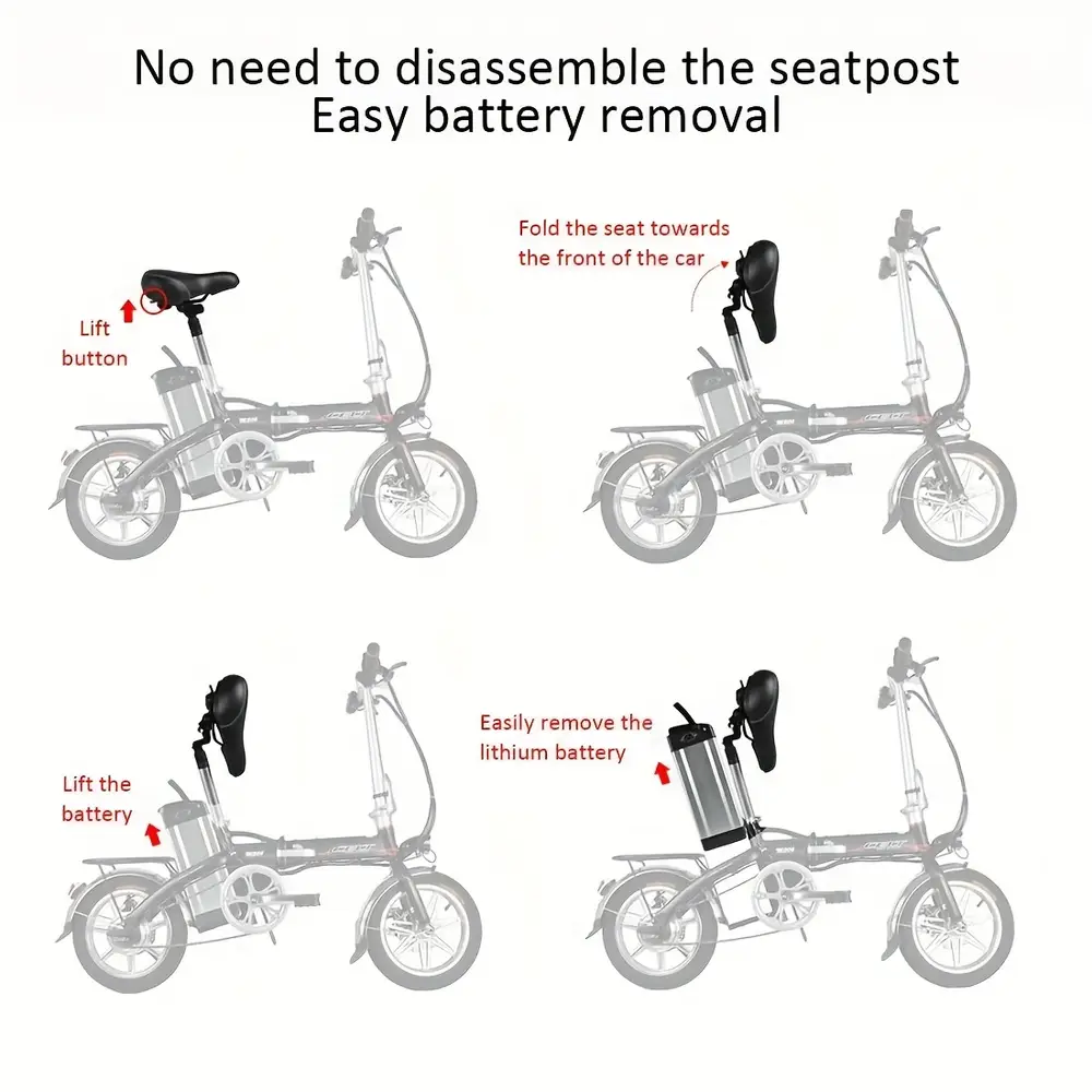 Tige de selle télescopique avec siège pivotant 360° et amortisseur intégré