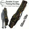Sac canne à pêche triple compartiment camouflage jungle – rangement pratique