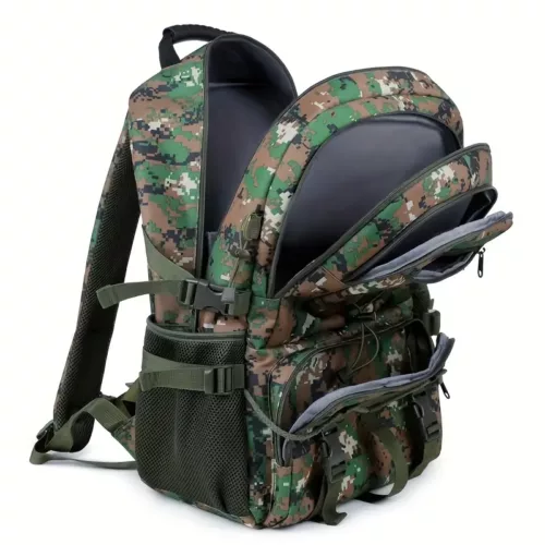 Sac à dos homme camouflage géométrique – grande capacité et style sportif