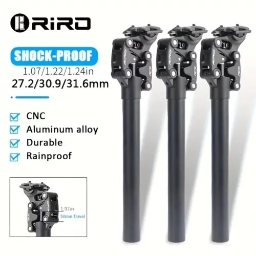 Tige de selle télescopique suspendue pour VTT – confort et amorti renforcé