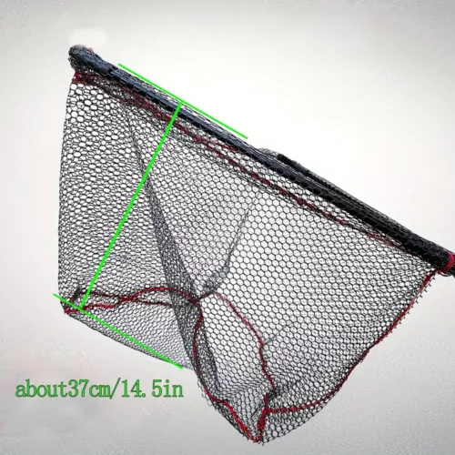 Filet de pêche pliable triangulaire – léger, solide et facile à transporter