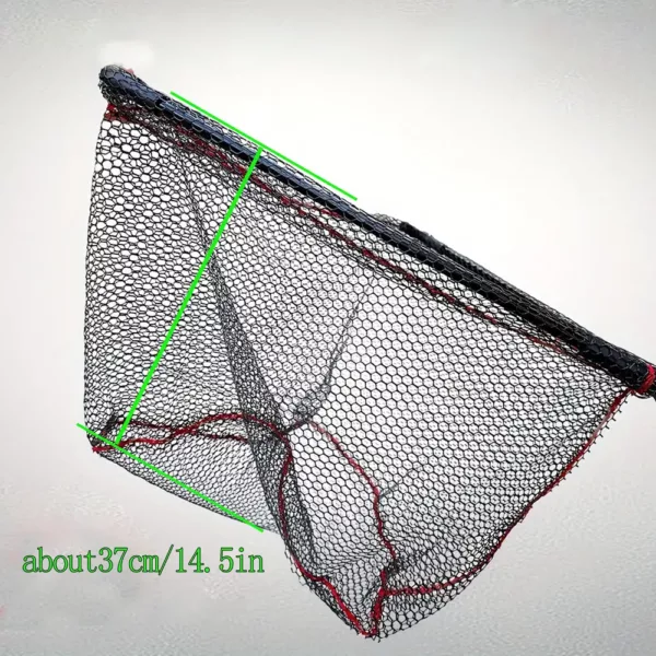 Filet de pêche pliable triangulaire – léger, solide et facile à transporter