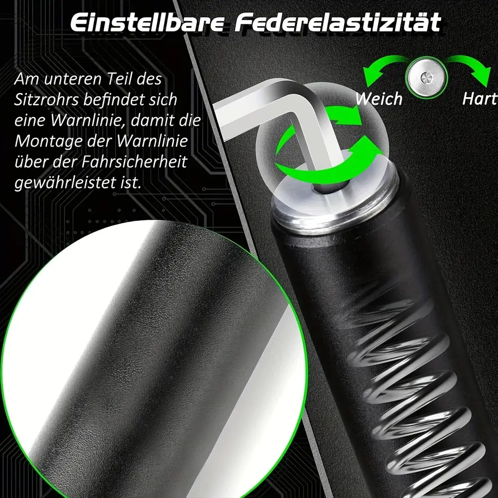Tige de selle télescopique avec absorption des chocs – confort et stabilité vélo