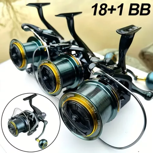 Moulinet de pêche métal 18+1BB – ultra fluide, haute capacité 30kg traction