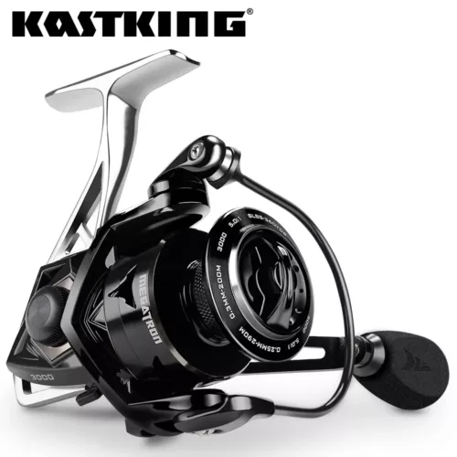Moulinet spinning pêche eau salée – 18 kg frein carbone, 7+1 roulements