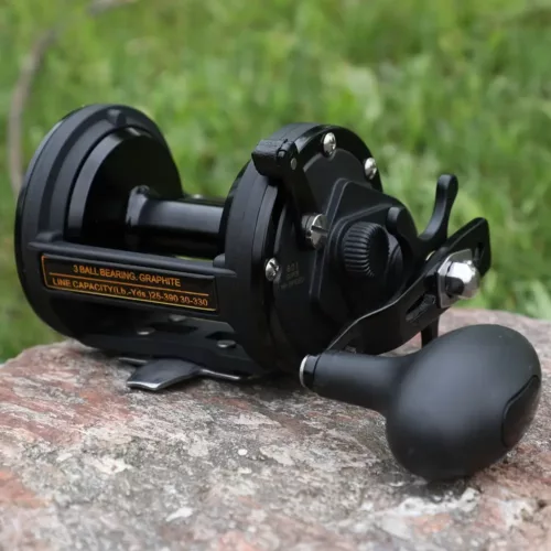 Moulinet de pêche ambidextre 6.0:1 en carbone – frein puissant 25 kg mer et bateau