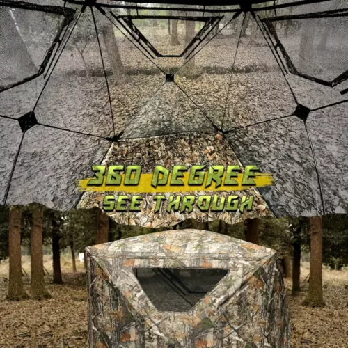 Tente d’affût portable 270° avec sac de transport – idéale chasse cerf et dindon