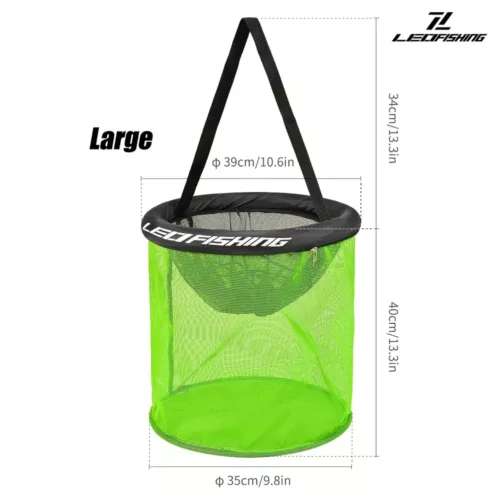 Panier de pêche flottant pour poissons – filet maillage nylon robuste