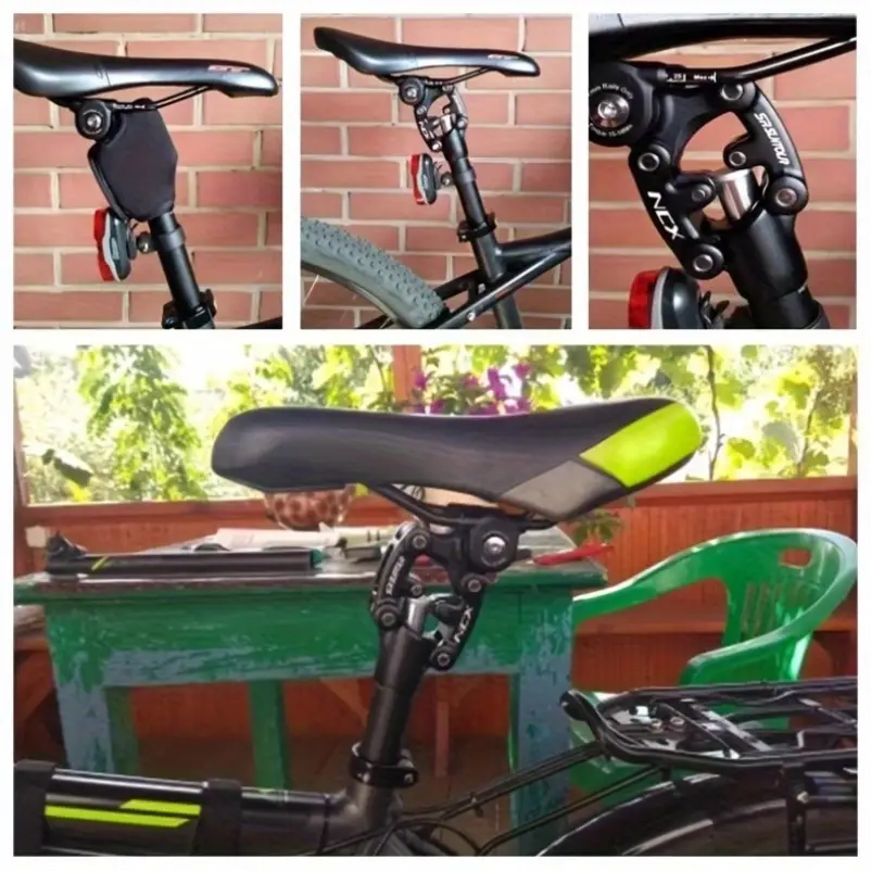 Tige de selle télescopique à suspension – réglage 3 positions pour VTT