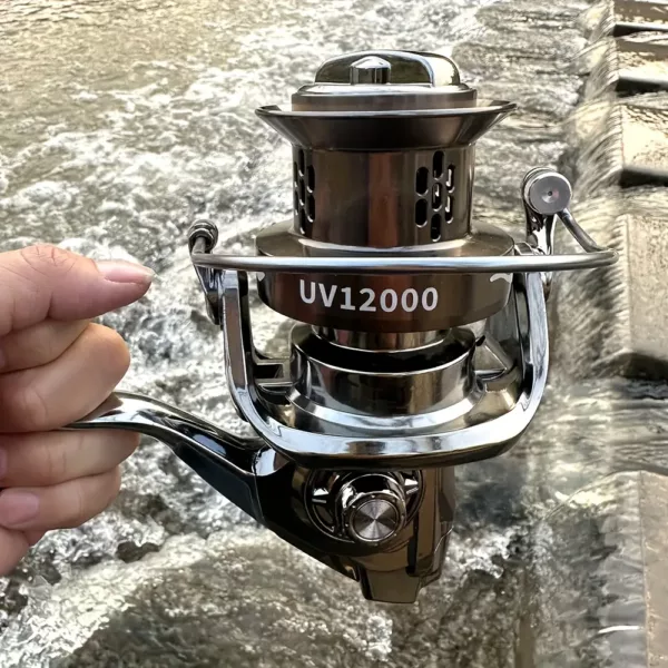 Moulinet de pêche spinning métal robuste – frein puissant et rotation fluide