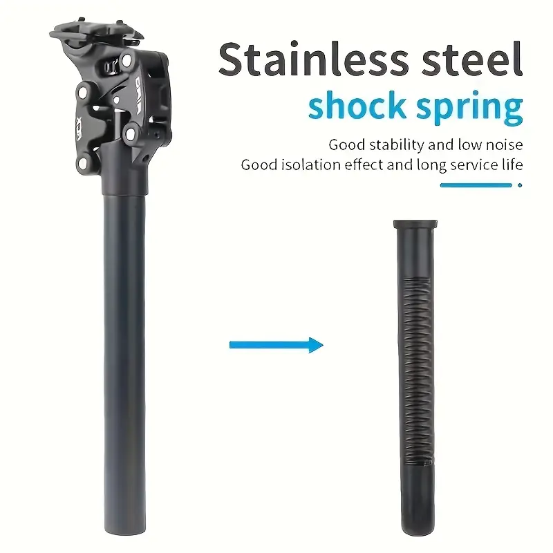 Tige de selle télescopique suspendue pour VTT – confort et amorti renforcé