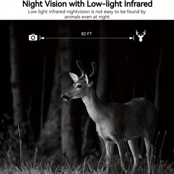 Caméra de chasse Solaire 4G LTE HD avec vision nocturne – détection de mouvement – Image 8
