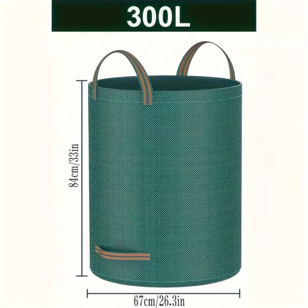 Sacs à déchets de jardin réutilisables – lot de 3 résistants avec poignées renforcées