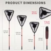 Filet de pêche pliable triangulaire – léger, solide et facile à transporter