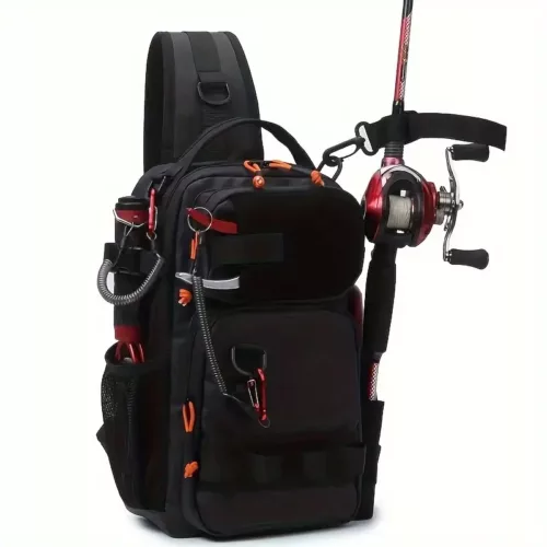 Sac à dos de pêche léger avec cordon de serrage – rangement matériel outdoor