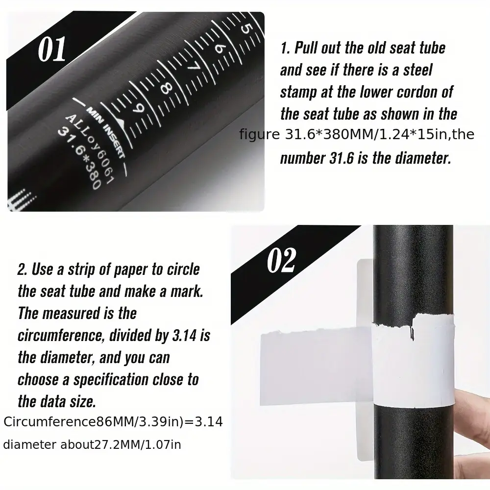 Tige de selle télescopique vélo route et VTT en alliage d'aluminium léger