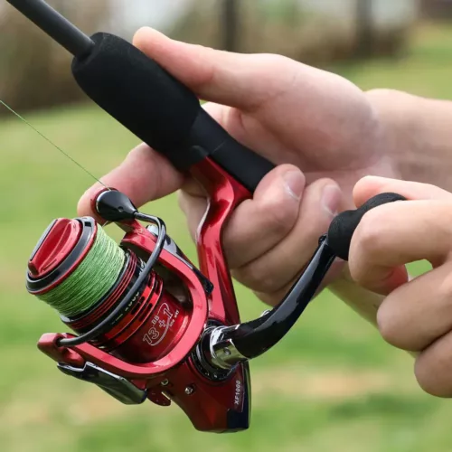 Moulinet de pêche 13+1BB en aluminium CNC – frein fluide, eau douce et salée