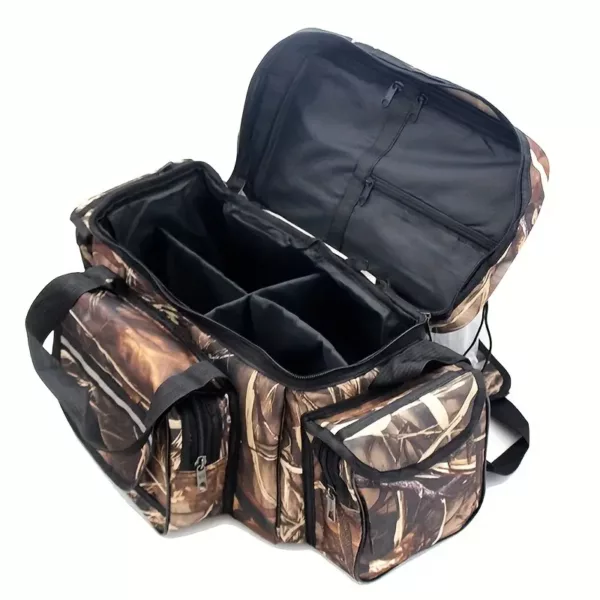 Sac bandoulière de pêche camouflage – multi-compartiments et grande capacité