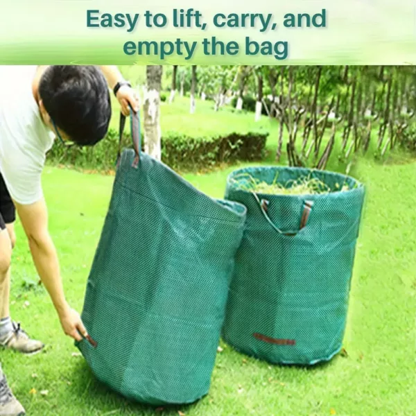Sac à déchets de jardin renforcé – réutilisable, grande capacité, poignées solides