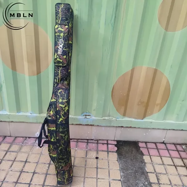 Sac de pêche à deux compartiments avec bandoulière – rangement résistant et pliable
