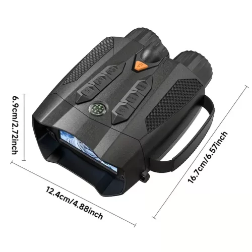 Jumelles vision nocturne HD 4K avec enregistrement vidéo 1080P et écran LCD 3