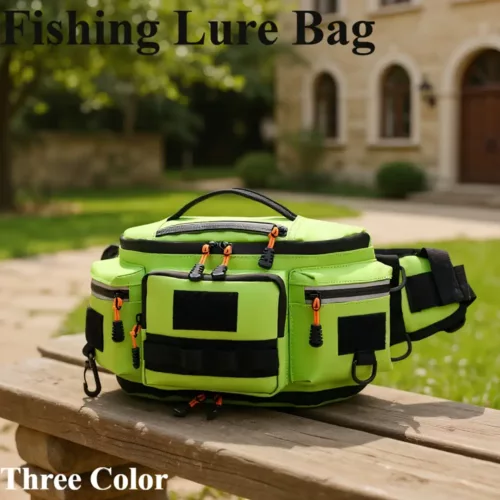 Sac de pêche à bandoulière multi-poches – rangement pratique pour leurres et accessoires