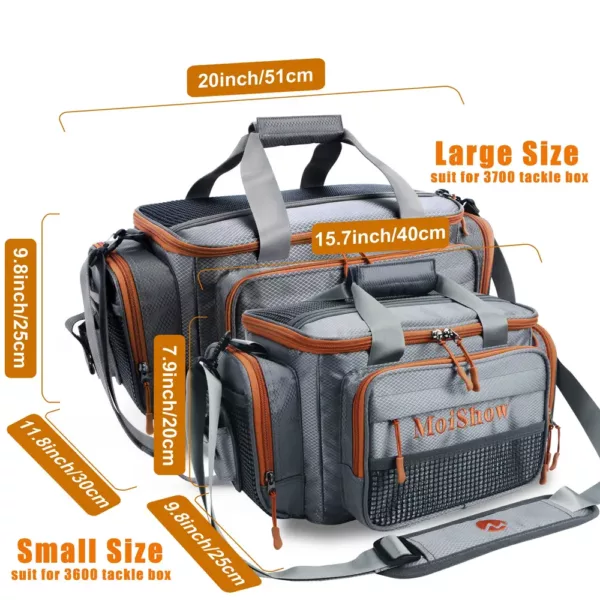 Sac de rangement rigide pour accessoires de pêche – poignée robuste et zippé