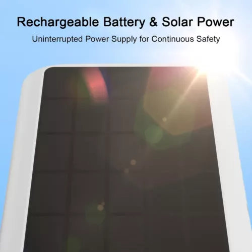 Caméras de surveillance extérieures solaires sans fil – lot de 2 avec détection mouvement