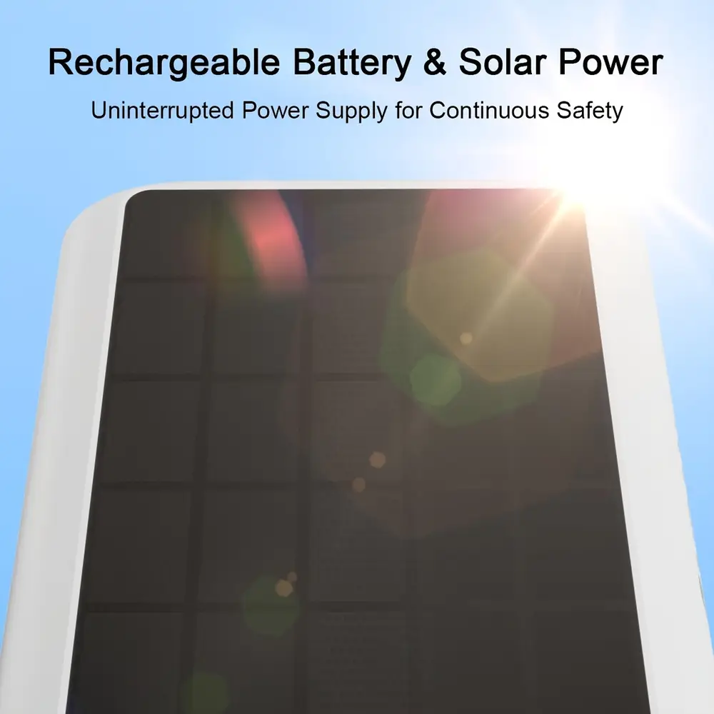 Caméras de surveillance extérieures solaires sans fil – lot de 2 avec détection mouvement