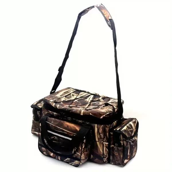 Sac bandoulière de pêche camouflage – multi-compartiments et grande capacité