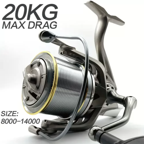 Moulinet de pêche en inox ambidextre 20kg – spécial mer et longcasting