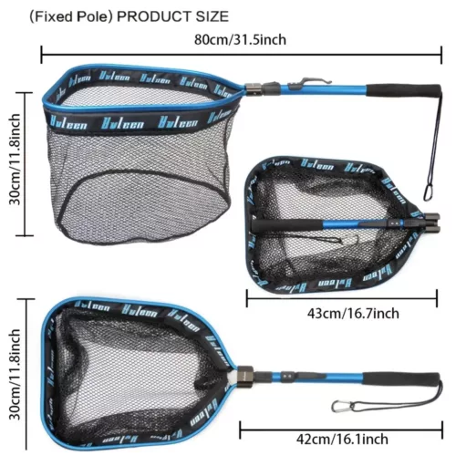 Filet de pêche flottant en nylon résistant avec flotteurs – usage polyvalent
