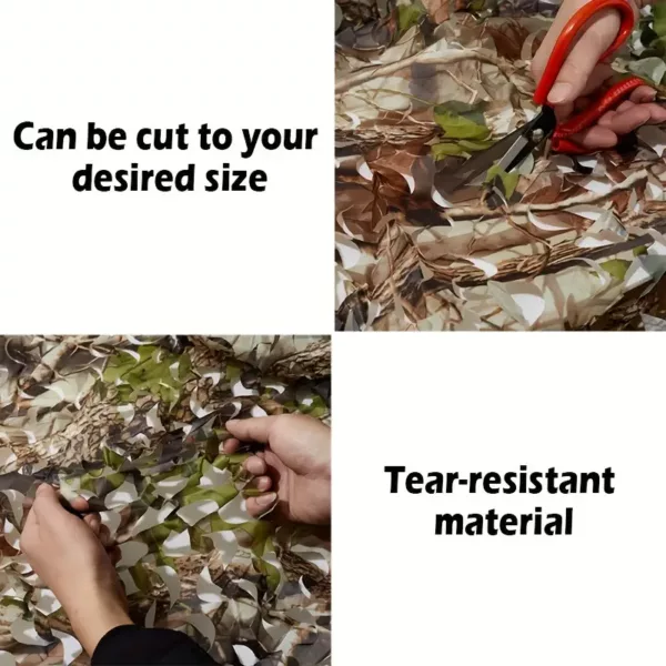 Filet de camouflage bionique motif forêt – idéal chasse, déco ou abri extérieur