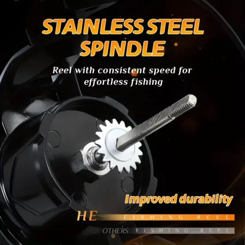 Moulinet de pêche en métal HE-Metal – léger, durable et fluide