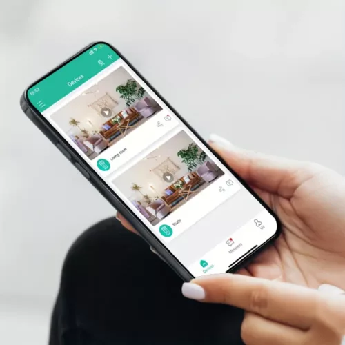 Caméra de surveillance solaire 3MP – vision 360° HD couleur, alerte et interphone
