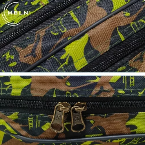 Sac de pêche à deux compartiments avec bandoulière – rangement résistant et pliable