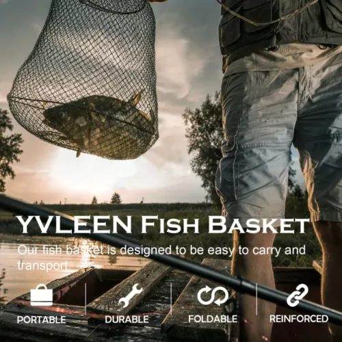 Panier de pêche pliable flottant anti-rouille pour poissons, crevettes et écrevisses