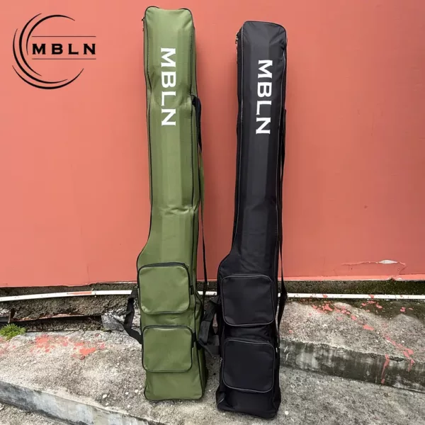 Sac fourreau pour canne à pêche – étui portable grande capacité avec poches accessoires
