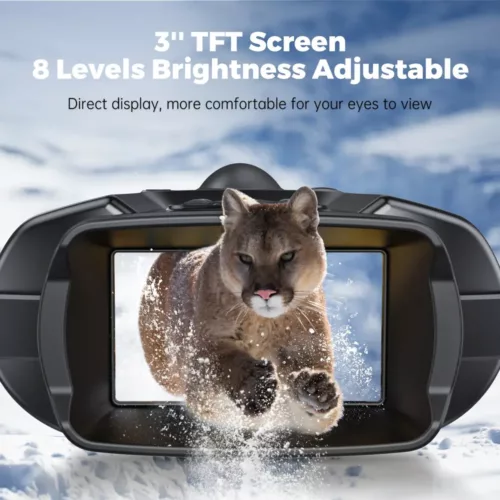 Jumelles vision nocturne infrarouge 4K avec éclairage tactique intégré