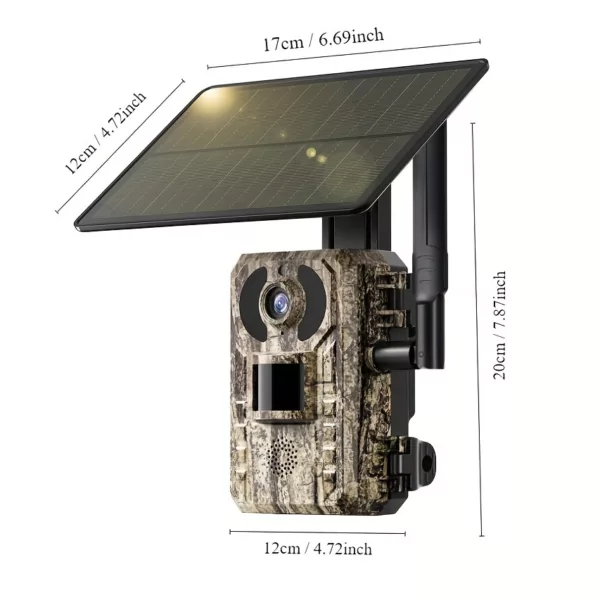 Caméra de chasse Solaire 4G LTE HD avec vision nocturne – détection de mouvement – Image 3