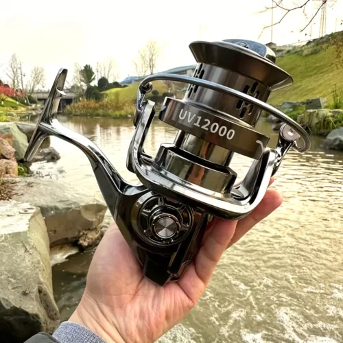 Moulinet de pêche spinning métal robuste – frein puissant et rotation fluide