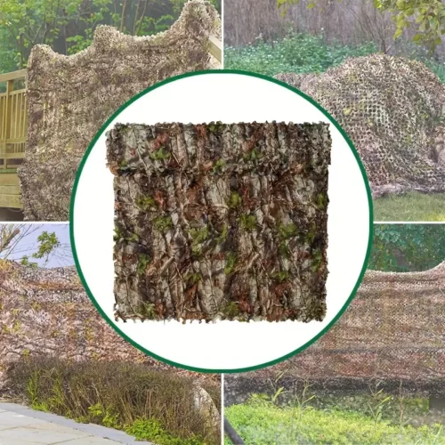 Filet de camouflage bionique motif forêt – idéal chasse, déco ou abri extérieur
