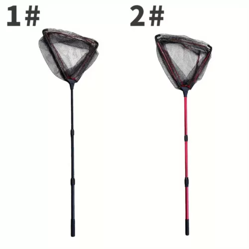 Filet de pêche pliable triangulaire – léger, solide et facile à transporter