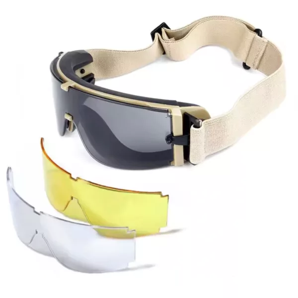 Lunettes tactiques X800 anti-choc avec 3 verres interchangeables – Image 6