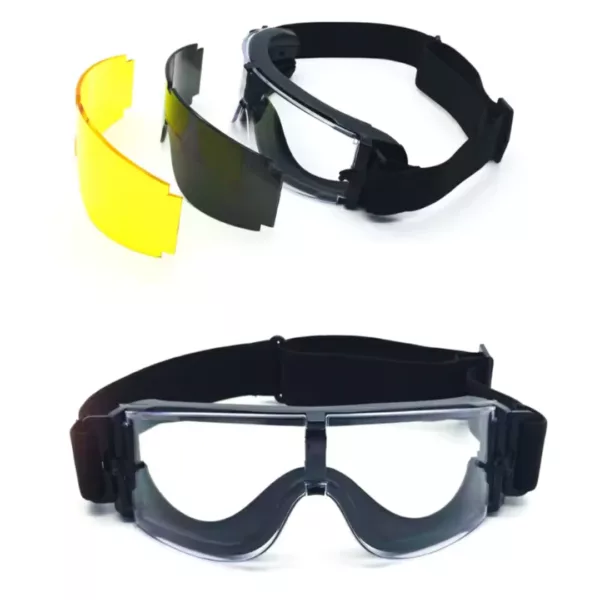 Lunettes tactiques X800 anti-choc avec 3 verres interchangeables – Image 3