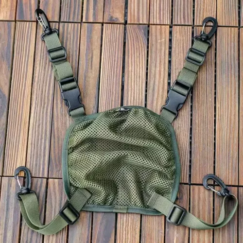 Alternative view of Sac tactique de rangement pour casque – nylon résistant noir avec sangle MOLLE