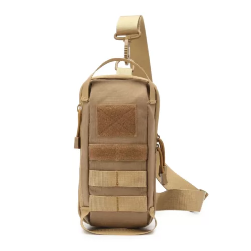 Sac tactique dissimulé pour pistolet – bandoulière Molle EDC noir solide