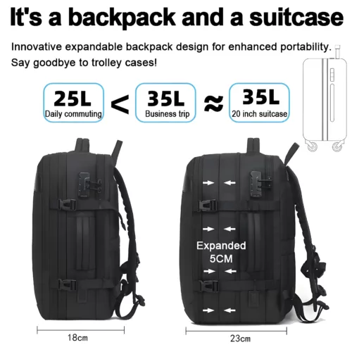 Sac à dos homme affaires – grande capacité pour ordinateur portable et voyage