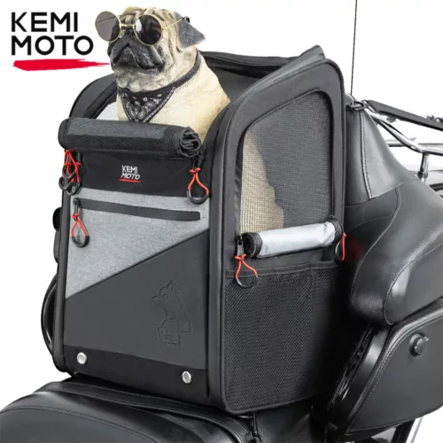Sac de transport moto pour chien ou chat – pliable et compatible Touring Harley