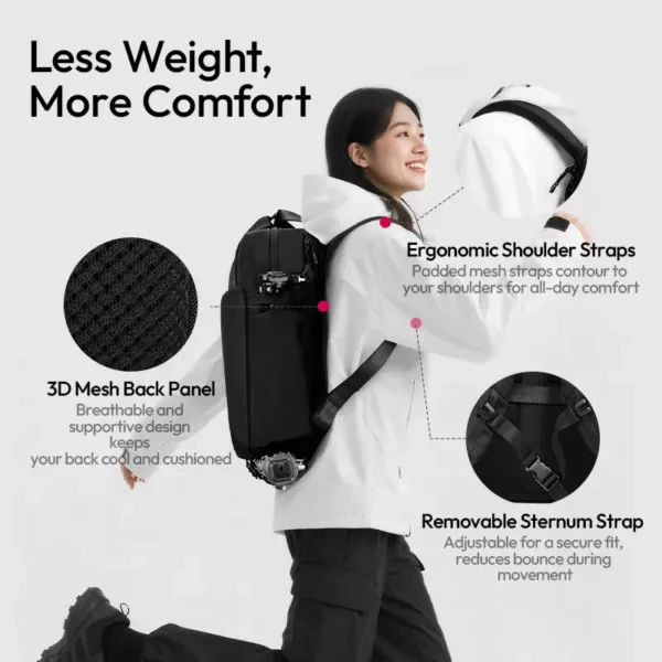 Sac photo professionnel avec compartiments modulables – pour appareil et PC portable